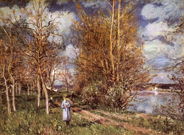 Small Meadows in Spring-By, Alfred Sisley